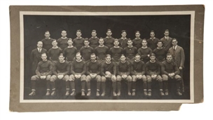 1925 Notre Dame Large Team Photo with Knute Rockne - Owned by Former Player Ray Morelli! 
